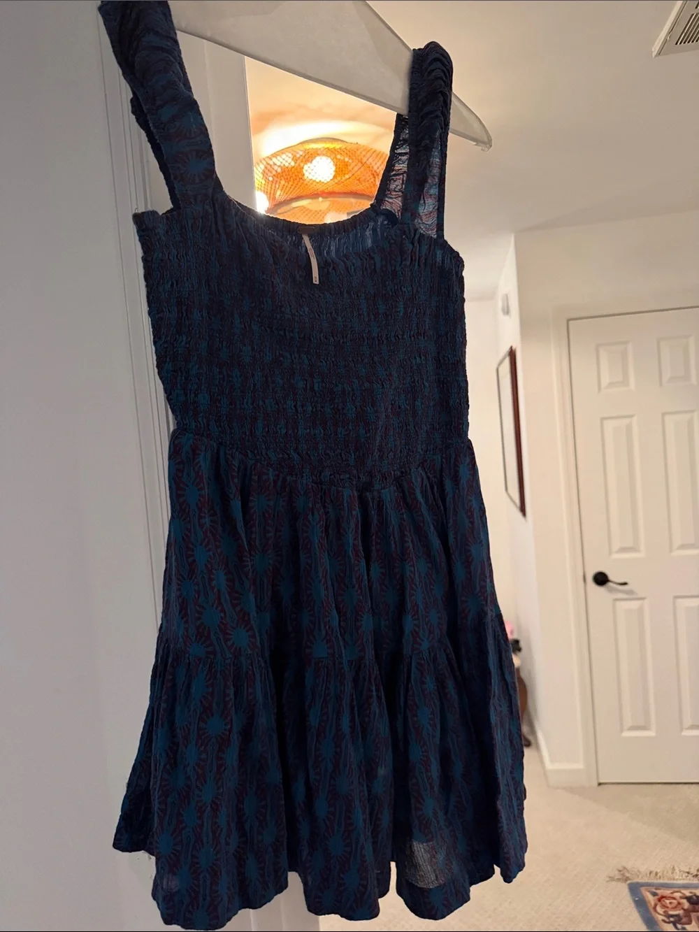 Free people sweet Annie mini Patterned Sundress size m